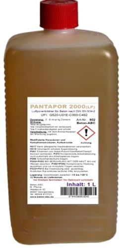 Luftporenbildner LP - Betonzusatz - Pantapor - gegen Frost und Tausalz -1 Liter