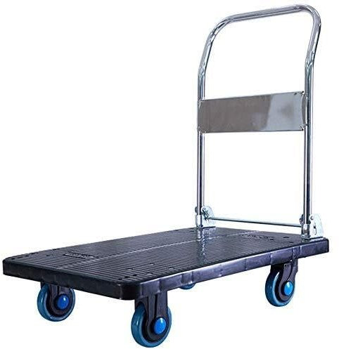 YYRHD-CZ Faltbarer Handwagen Handwagen Trolley Klappbarer Plattformwagen, Hochleistungs-Plattformwagen Aus Aluminium, Privater Und Gewerblicher Frachttransporter