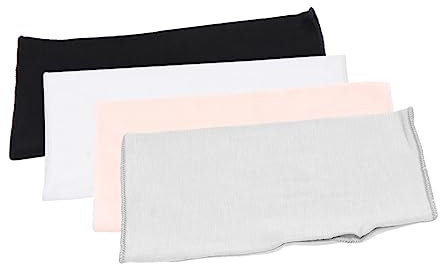 Homoyoyo 4pair Cotton Sun Resistant Gloves Short Uv Ray Mittens Grip Women's Workout Gloves Sunscreen Mitten for Outdoor Activities