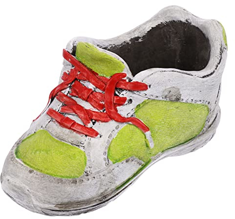 Didiseaon Creative Retro Imitation Shoe Succulent Planter Pot for Home Decoration High-Top Design Sturdy Gardening Container Drainage for Indoor Plants