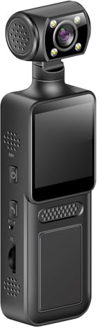 KAHDGSS Caméra de sport portable 4 K 180 degrés avec écran LCD de poche, caméscope de voyage, vélo, enregistreur de sport en plein air