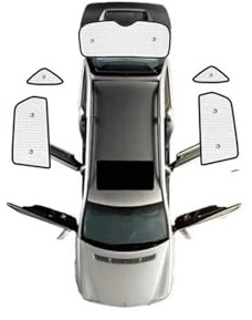 DESDE QQHH Voiture Soleil par Pare-Soleil Thermique Isolant et filtrant Les UV pour Hyundai pour Tucson L NX4 LWB 2020-2023(Rear sunshades)