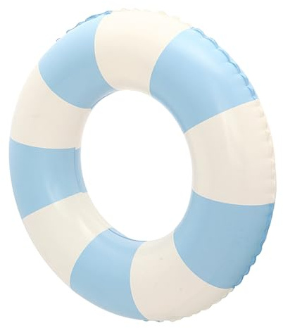 Veemoon Anello da Nuoto Gonfiabile Adulto 90# Blu a Quadri, Ciambella Galleggiante Riutilizzabile Valvola Anti-perdita per Piscina, Mare e Attività Acquatiche Estive