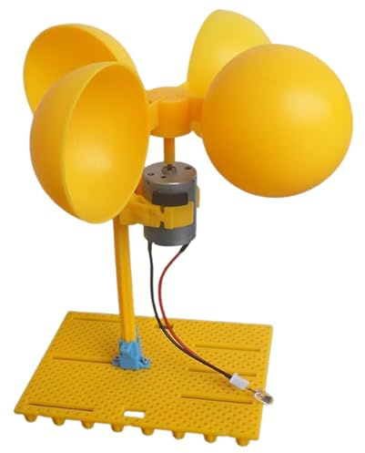 Aerogenerador para doméstico Portátil Educativo | Kit Científico de Turbina Eólica para Niños para Enseñar en Balcones Patios Exteriores Niños Niñas Estudiantes