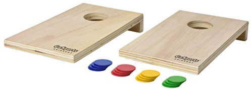 GoSports Tabletop Coinshot Mini Tisch-Cornhole Spiel-Set, rot