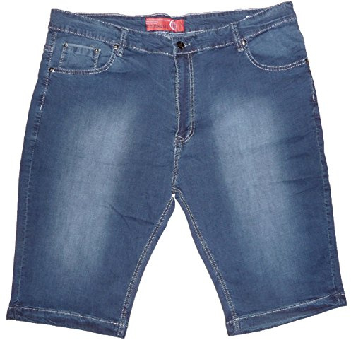 Fantasy Jeans Bermuda Leggero Calibrato Taglia Grande Corto Ginocchio Cotone Uomo (56 IT Uomo)