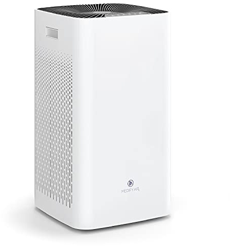 Medify MA-112 Air Purifier with H13 True HEPA Filter | 232 sq m Coverage | for Allergens, Smoke, Smokers, Dust, Odors, Pollen, Pet Dander | Quiet 99.9% Removal to 0.1 Microns | White, 1-Pack
