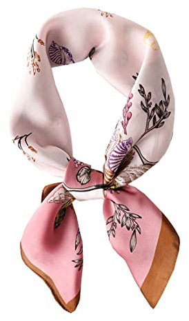 Ecrron Damen Scarf Schal Seide Gefühl Frauen Elegant Bandana Leicht Schals Tücher Stolen Ladie Geschenk Kopftücher