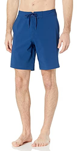 Amazon Essentials Herren Board-Badeshorts, Tiefblau, XS