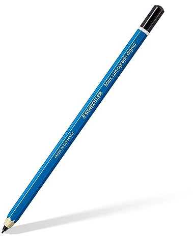 Staedtler Mars Lumograph Digital Classic 180 22nd EMR Stylus Pen for Digital Writing and Drawing on EMR Touch Screens (Classic Hexagonal Shape, 4096 Pressure Levels, Fine 0.7 mm Tip)