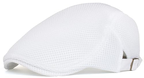 XYIYI Schwarz Herren Newsboy Cap Sommer Kappe