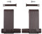 CANTONDZ Parte di ricambio per finestra da tetto Set da 6 pezzi compatibile con la console per finestra Braas Atelier per finestra BA AF (marrone)