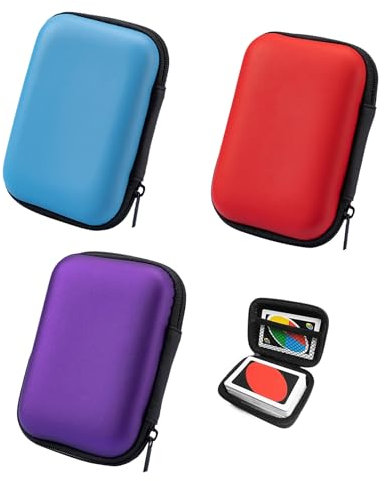 AYNKH 3 Stück Spielkarten Box für Spielkarten Kartenspiele UNO Feuchtigkeit Spielkarten Etui Staub Spielkarten Aufbewahrung für Jungen Oder Mädchen