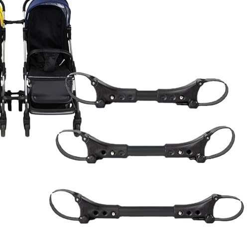 Pieza de conexión para cochecito gemelo, cinturón de seguridad para cochecito, seguridad de gancho ajustable, conector articulado reutilizable para cochecitos