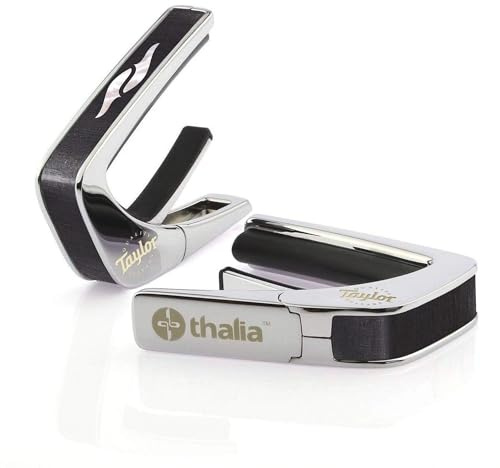 Taylor by THALIA Kapodaster mit Chrom-Finish, 800er-Serie, Ebenholz mit Perlmutt Element Griffbrett-Marker