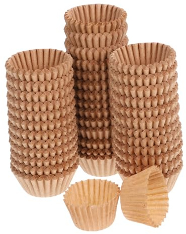 Caissettes à Cupcakes en Papier Brun Khaki, 1000 | Mini-moules de Cuisson Jetables, Caissette Gateau Oriental, Usage Professionnel