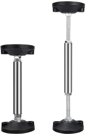 Lot de 2 tiges support télescopiques en acier inoxydable, d'évier à haute dureté, capacité charge 300 kg