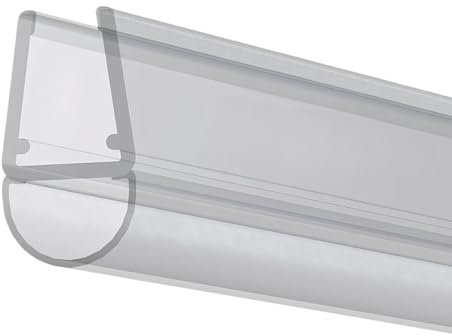 Junta lateral para puerta de ducha de 6 mm de alta calidad, estanca e impermeable, silenciosa y duradera, apta para todos los tipos de puertas de baño (4 metros)
