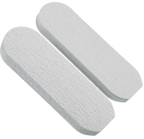 Sewroro 50 Nachfüllpads für Fußfeilen Großformat Selbstklebend Austauschbare Hornhautfeilenblätter zur Entfernung Abgestorbener Haut Langlebig für Tägliche Fußpflege