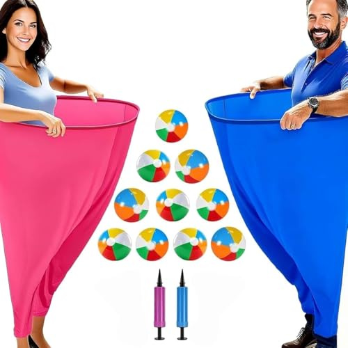 Granny Pants Yard Game per adulti e bambini, gioco di palla rimbalzante Granny Pants Outdoor Games con 10 palle rimbalzanti, 2 pompa,Gioco Nonna Pants ideale per gruppi, riunioni di fa