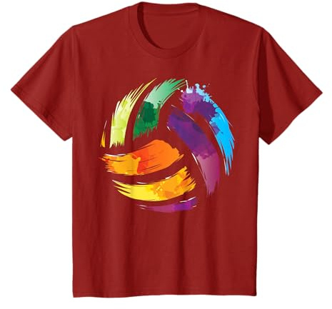 Volleyball T-Shirt | Motiv Colorsplash-T-Shirt