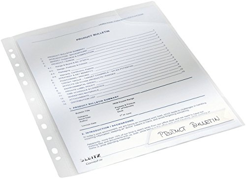 LEITZ® Prospekthülle CombiFile, PP, A4, 0,2 mm, glasklar (5 Stück), Sie erhalten 1 Packung á 5 Stück