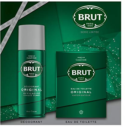 Brut Coffret 2 Produits Homme Eau de Toilette & Déodorant Original, Idée Cadeau Homme Original
