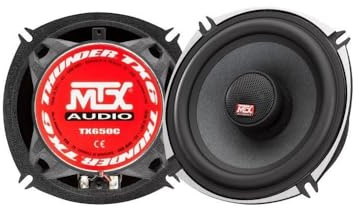 MTX TX650C Haut-parleurs coaxiaux 13cm 2 Voies 80W RMS 4O châssis alu Tweeter néodyme dôme Soie Bobine TSV TIL