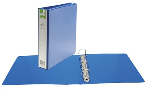 FINCHLEY 2 X Q-Connect Presentation 40mm 4D Ring Binder A4 Blue KF01331 REFILL PEN FREE