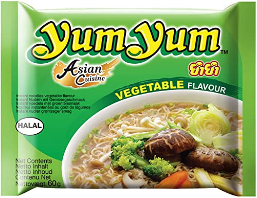 Yumyum Nouilles Instantanées aux Légumes, Soupe de Nouille saveur Légume 60g (1 sachet)