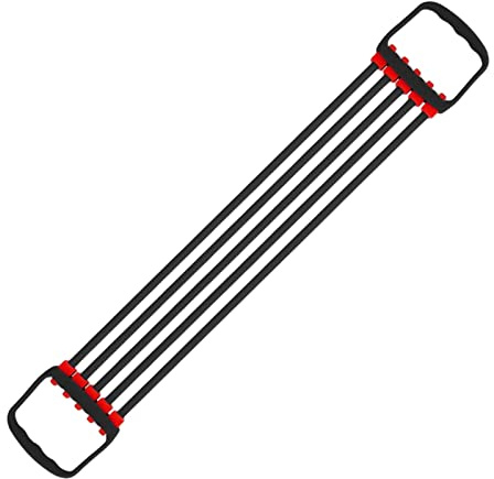 Ronyme 30-150lbs Chest Expander Fitness Trainer 5 Röhren verstellbares Widerstandsband für Liegestütze Pilates