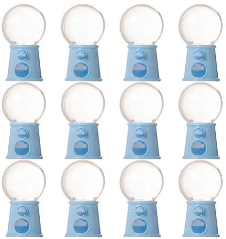 NUOBESTY 12 Piezas Máquina Expendedora Cápsulas Mini Máquina Dispensadora De Mini Dispensador De Máquinas De Agarre Dispensador+chicles+Bola Terrario Dulce Regalo Niño