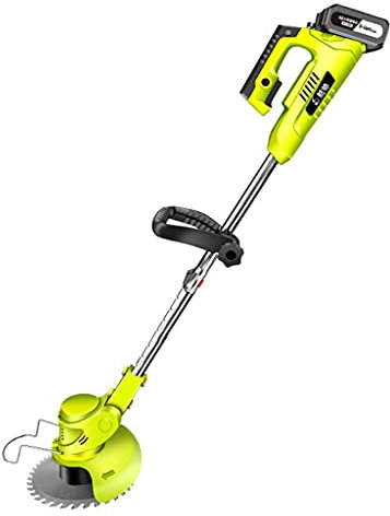 TEmkin Cortacésped Cortacésped de Mano Batería de Litio Recargable Cortacésped Material metálico Seguro Máquina para terrenos baldíos Hogar Multifuncional Pequeño (batería Verde * 1)
