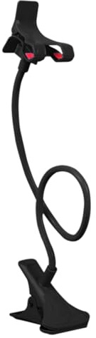 Support de téléphone col de cygne – Support de téléphone lamical flexible pour téléphone portable | Support de téléphone portable réglable multifonctionnel à long bras pince pour bureau, tête de lit,