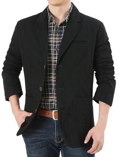 Cexiakong Lin pour homme décontracté coupe ajustée costumes été plage vintage mariage veste d'été en lin léger veste de sport homme été grandes tailles vestes automne hiver