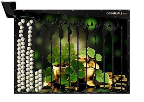 Cashwall Jackpot-Effekt Spardose | Jahres-Wandspardose | 730€ Sparchallenge | spardose nicht zum öffnen, zum aufhängen, 2 Euro geld sparen challenge, groß xxl spardose für erwachsene & kinder, sparbox