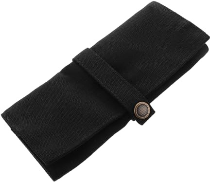 ROMISBABA Paquet De Transport Pour Bracelet De Montre En Nylon Noir, Pochette De Rangement Roulante, Bagage Voyageur, Capacité 5 Montres, Étui Compact Et Lavable
