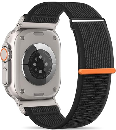 Higgs Bracelets Trail Loop Nylon Compatible avec Bracelet Apple Watch 44mm Ultra 3/2/1 49mm 42mm 45mm 46mm Homme, Réglable Nylon Sport pour iWatch Series 11 10 9 SE/2 8 7 6 5 4 3 2 1