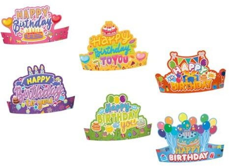 MOLUCKFU 12 Teiliges Geburtstagshut Set Für Kinder, Partykrone