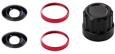 Kit de lentes intercambiables para Insta360 X5, juego de lentes de repuesto ópticos HD con anillos de montaje de aluminio y herramientas para cámara Insta360 X5, accesorios profesionales de lente
