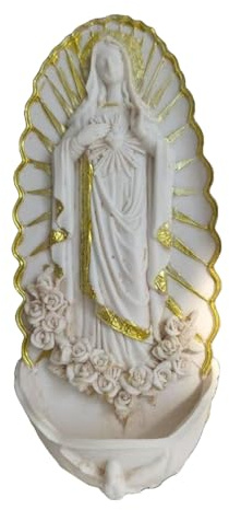 Figura de resina con fuente de agua bendita, adorno decorativo para colgar en la pared, adorno para decoración espiritual, colgantes de piscina sagrada, fragancias de regalo, adorno difusor