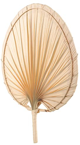 PLAFOPE Abanico de Mano Verano de Palma Natural Abanico Tejida Ligera para Adultos para Fiestas Playa y Decoración
