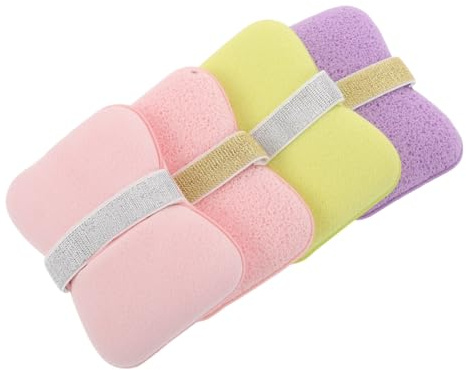 COLLBATH 4piezas Baño y Limpieza Esponja Exfoliante para Jabón Estropajo de Baño y Esponja para Exfoliación la Ducha