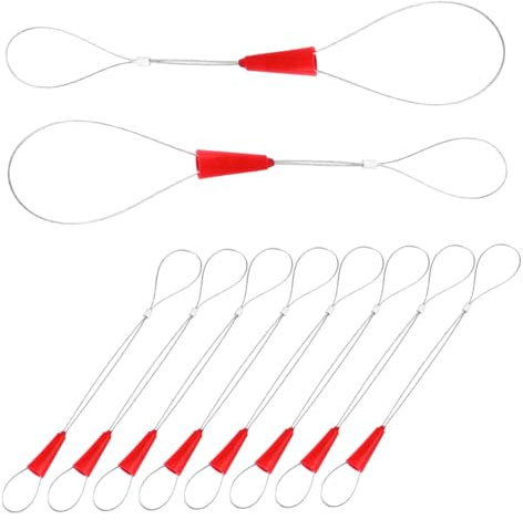 Toddmomy Guia Pasacables Tirador de Cables para Electricista, Acero, Conexión Firme y Tensión Ajustable, 10 Piezas para Tracción de Alambre | Tensión Ajustable, Evita la Desconexión del Hilo, para Fish Tape y Wire, Herramienta de Enhebrado