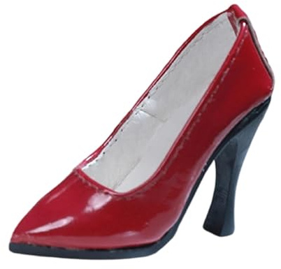 predolo Miniaturpuppen Absätze High Heels Modell Schuhe Figuren Stiefel Zubehör aus Harzmaterial für Sammler Puppenliebhaber Actionfiguren 5.6cmx2.2cmx3.3cm