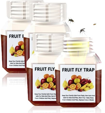 Fruchtfliegenfalle für Küche, Fruchtfliegenfalle für Innenbereich, Fruchtfliegen-Lebendfalle, Wiederverwendbare Fruchtfliegen Lebendfalle,haustierfreundlich