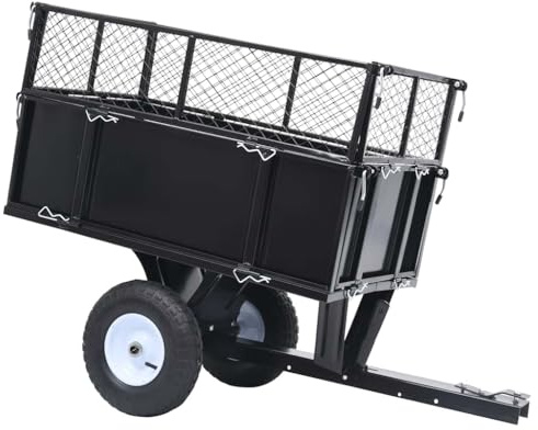 Générique Remorque basculante pour Tondeuse de pelouse Charge de 150 kg,Jardinage,Accessoires de Jardinage,92449