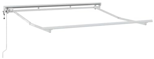 Cervaline Struttura della Regolabile Bianco 2,5 x 2 m Acciaio,Casa e Giardino,Prato e Giardino,Vita all'aperto,Accessori per Tende Parasole,21.18 kg -42002531