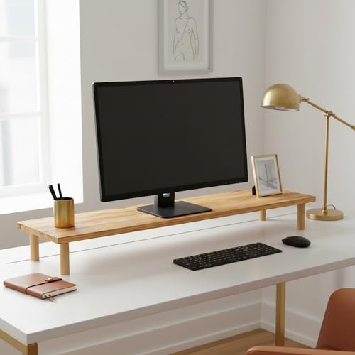 CARENZA HOME Monitorständer 3 Farben Monitor Bildschirmständer Gaming (OAK)
