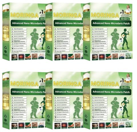 Moringa Nano Micro Needles Patch | Multifunktionell vård, vikthantering, glykemisk balans, ledstöd och cirkulation